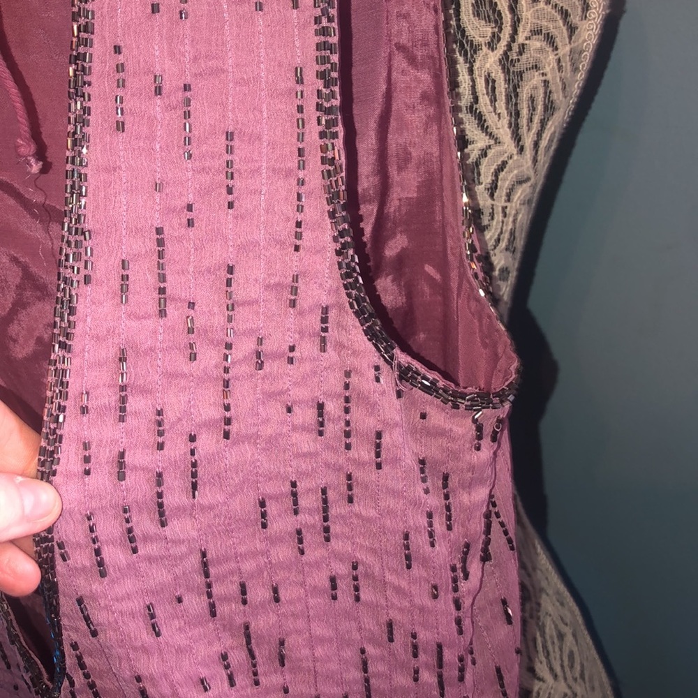 FREE PEOPLE. Beaded SKORT DRESS. Sz12. PINK. Very Pretty. Very good condition.